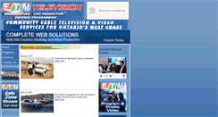 Desktop Screenshot of etmtelevision.com